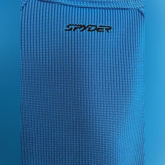 Spyder Sweater Jacket Zip up Blue and Black Large - Picture 6 of 6